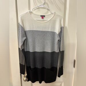 Vince Camuto Striped Sweater with Pockets